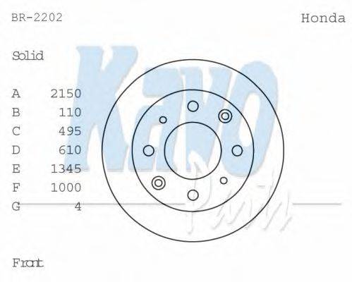 KAVO PARTS BR-2202