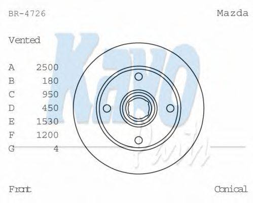 KAVO PARTS BR-4726