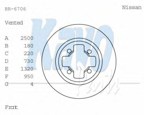 KAVO PARTS BR-6706