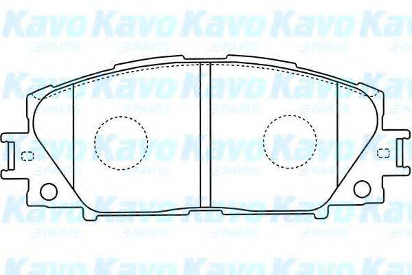 KAVO PARTS BP9112 Комплект гальмівних колодок, дискове гальмо