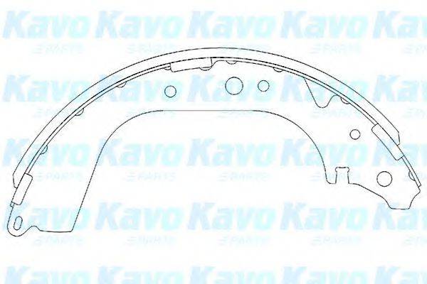 KAVO PARTS KBS9907 Комплект гальмівних колодок