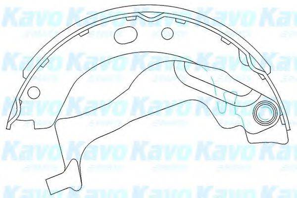 KAVO PARTS KBS9909 Комплект гальмівних колодок