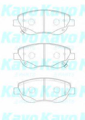 KAVO PARTS BP9133 Комплект гальмівних колодок, дискове гальмо