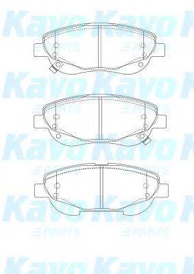 KAVO PARTS BP9146 Комплект гальмівних колодок, дискове гальмо