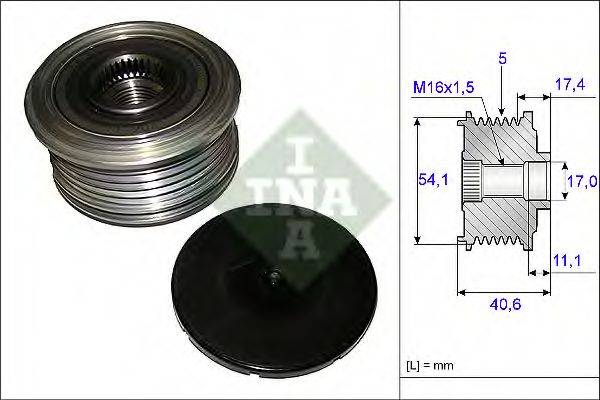 INA 535008910 Механізм вільного ходу генератора