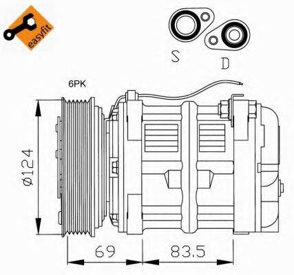 VOLVO 8602598 Компресор, кондиціонер