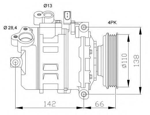 NRF 32106G Компресор, кондиціонер