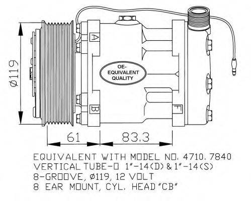 RENAULT 7700734103 Компресор, кондиціонер