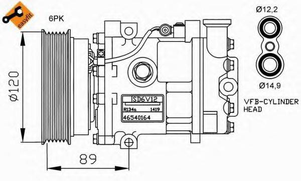 NRF 32189G Компресор, кондиціонер