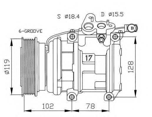 NISSENS 89188 Компресор, кондиціонер