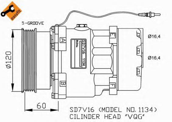 NISSENS 89181 Компресор, кондиціонер