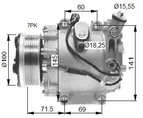 NRF 32491G Компресор, кондиціонер