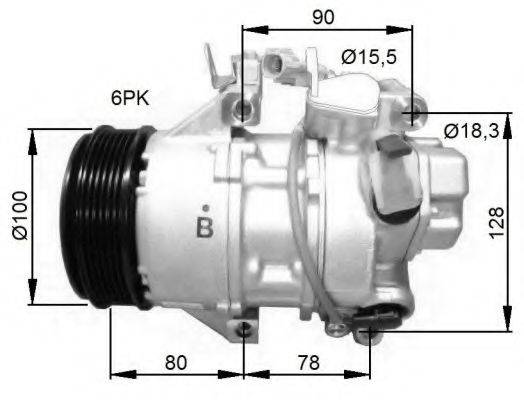 NRF 32736G Компресор, кондиціонер