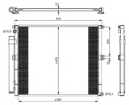 NRF 350050 Конденсатор, кондиціонер