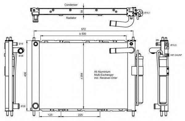 NRF 350055 Конденсатор, кондиціонер