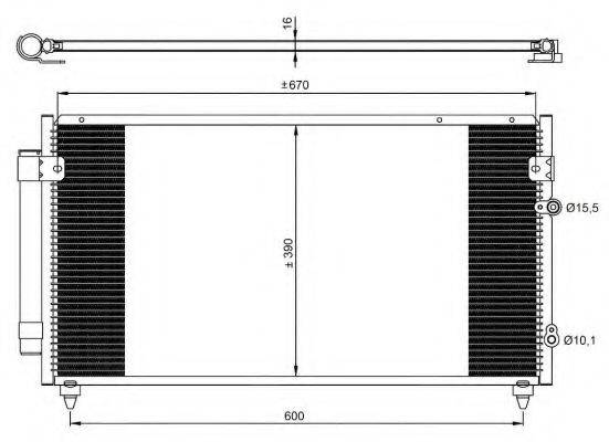 NRF 350072 Конденсатор, кондиціонер