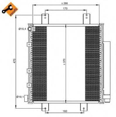 NRF 35856 Конденсатор, кондиціонер