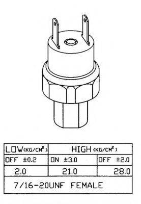 NRF 38919 Пневматичний вимикач, кондиціонер