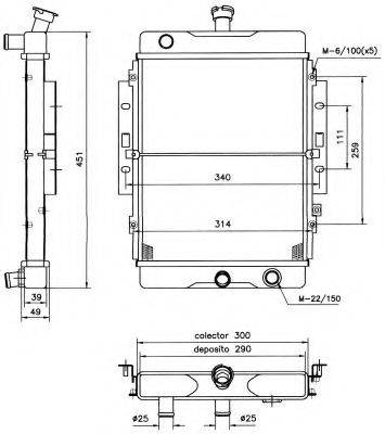 DAIHATSU 16410-87Z05 Радіатор, охолодження двигуна