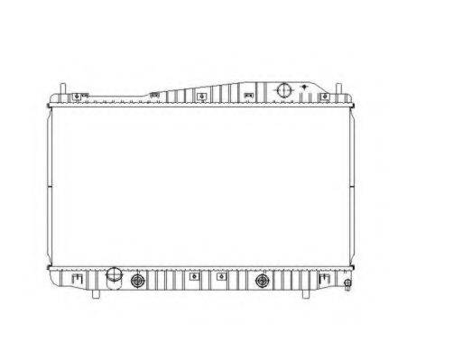 DAEWOO 96475576 Радіатор, охолодження двигуна