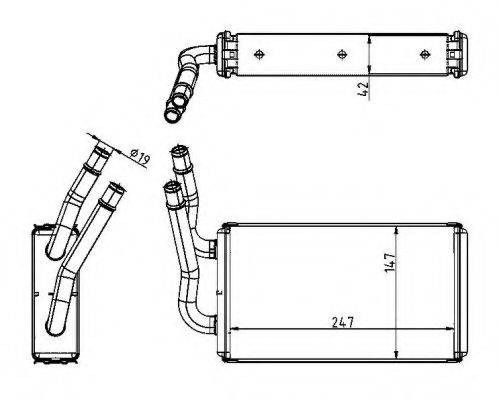 FORD YC1H8B539AA Теплообмінник, опалення салону