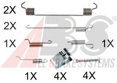 A.B.S. 0005Q Комплектуючі, гальмівна колодка