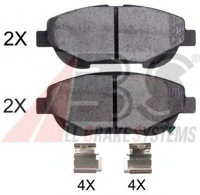 A.B.S. 35003OE Комплект гальмівних колодок, дискове гальмо