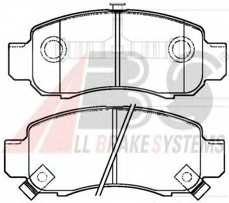 A.B.S. 37314 Комплект гальмівних колодок, дискове гальмо