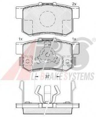 HONDA 06430-S9A-E00 Комплект гальмівних колодок, дискове гальмо