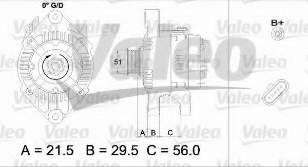 VAUXHALL 10295857 Генератор