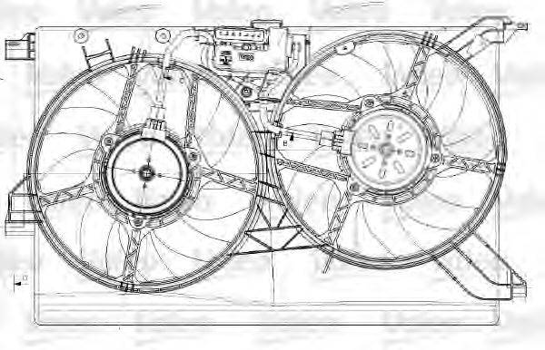 FIAT 51770418 Електродвигун, вентилятор радіатора