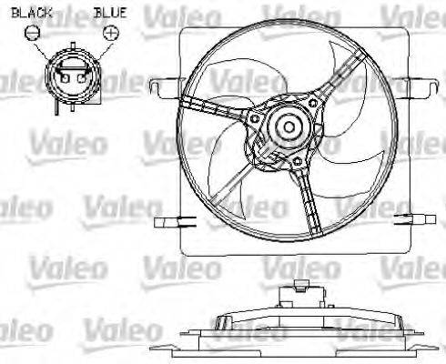 VALEO 696157 Електродвигун, вентилятор радіатора