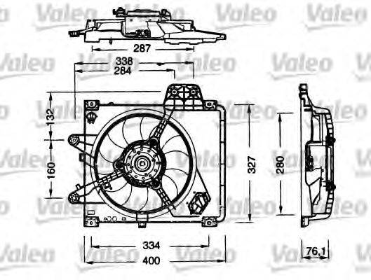 FIAT 46442937 Кожух вентилятора