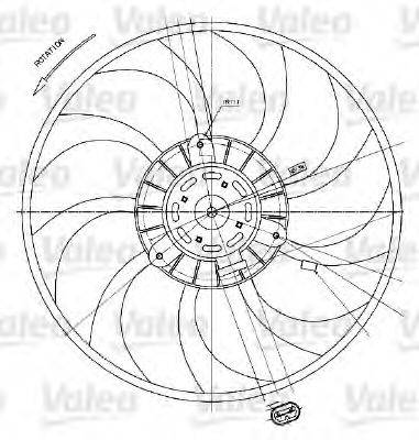 VAUXHALL 7701209232 Вентилятор, охолодження двигуна