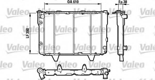 VALEO 730037 Радіатор, охолодження двигуна