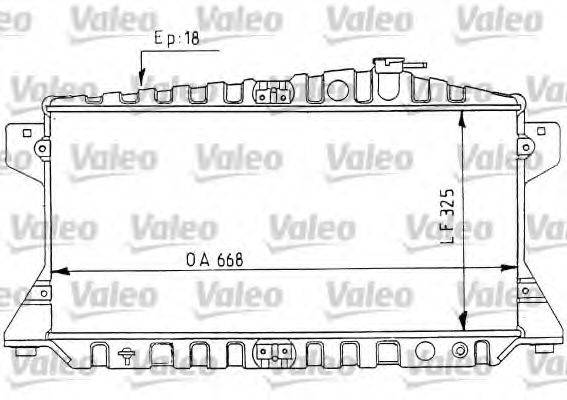 VALEO 730426 Радіатор, охолодження двигуна