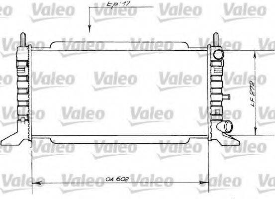 VALEO 730560 Радіатор, охолодження двигуна