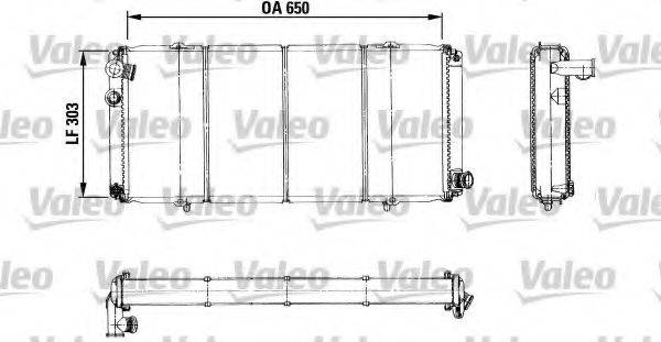 VALEO 730898 Радіатор, охолодження двигуна