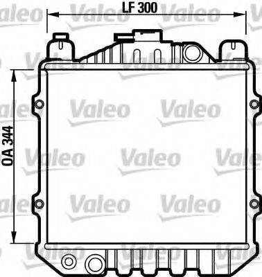 VALEO 731093 Радіатор, охолодження двигуна