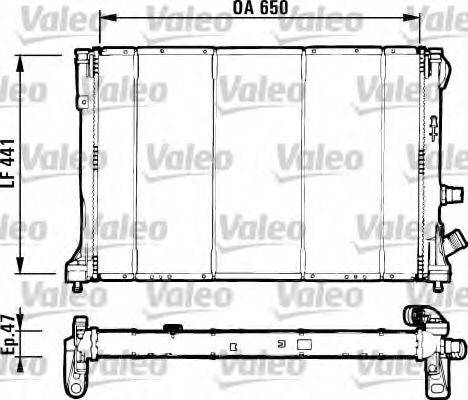 RENAULT 996907D259 Радіатор, охолодження двигуна