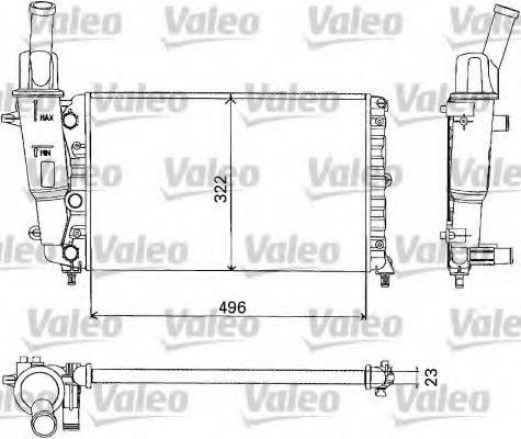 LANCIA 46414171 Радіатор, охолодження двигуна