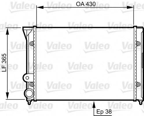 VALEO 731401 Радіатор, охолодження двигуна