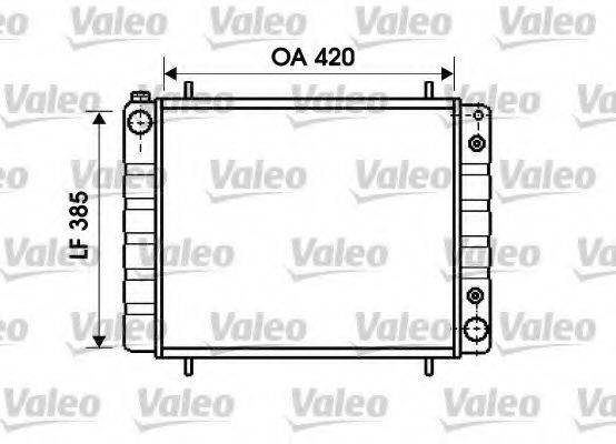 VALEO 731406 Радіатор, охолодження двигуна