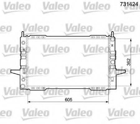 FORD 6165439 Радіатор, охолодження двигуна