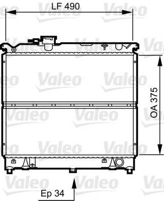 VALEO 731463 Радіатор, охолодження двигуна