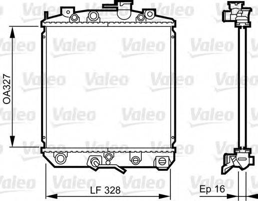 VALEO 731623 Радіатор, охолодження двигуна