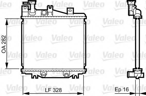 DAIHATSU 16400-87752-000 Радіатор, охолодження двигуна