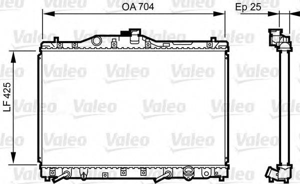 NPS H156A34 Радіатор, охолодження двигуна