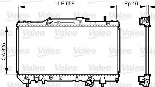 TOYOTA 16400-16461 Радіатор, охолодження двигуна