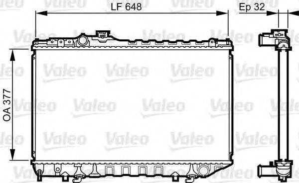 NPS T156A21 Радіатор, охолодження двигуна